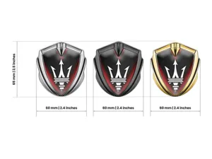 Maserati Metallico Cupolato Emblema Disegno High-End Look Drift